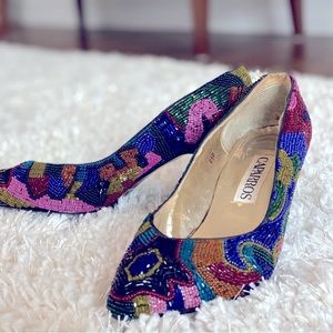 Caparros Beaded Pumps